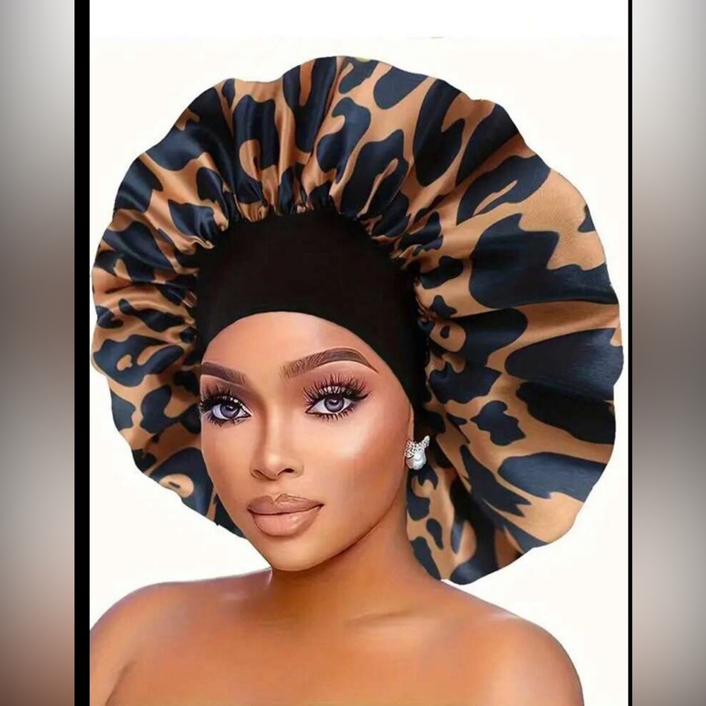 Leopard Hair Bonnets